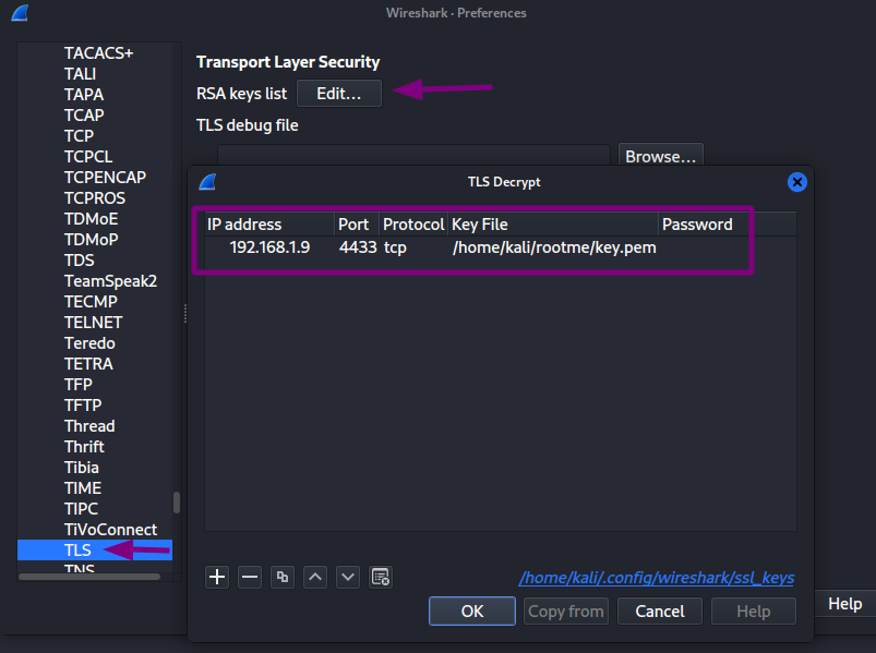 Wireshark Config